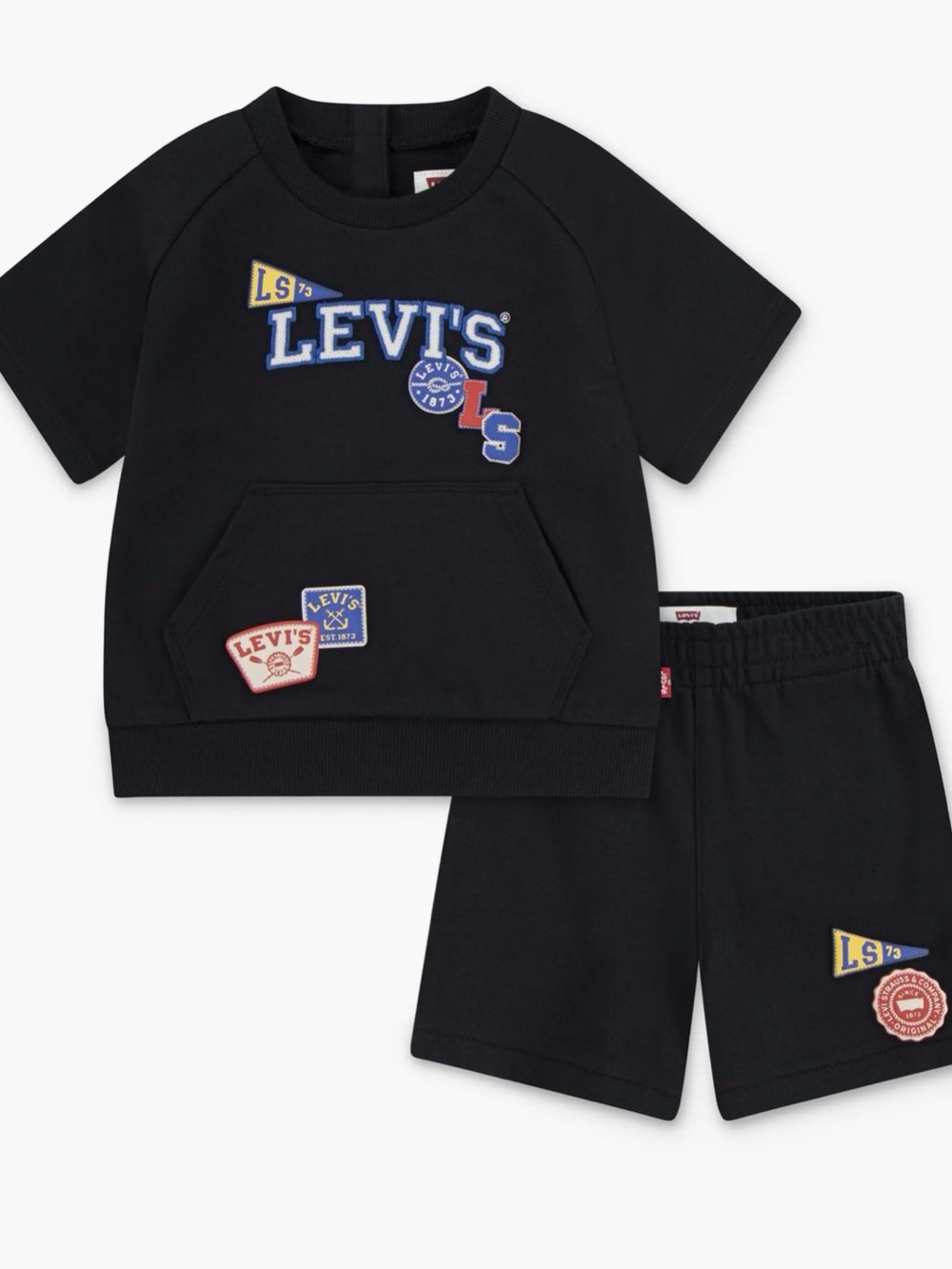 LEVI’S coastal shirt shorts set EUC